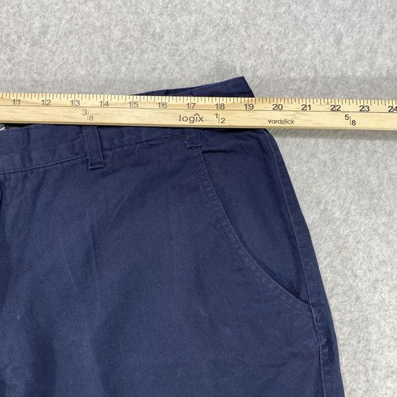Jon Lauren Mens Shorts 38 x 12 Blue Cargo Hiking Golf Distressed Utility Pockets - Picture 2 of 11